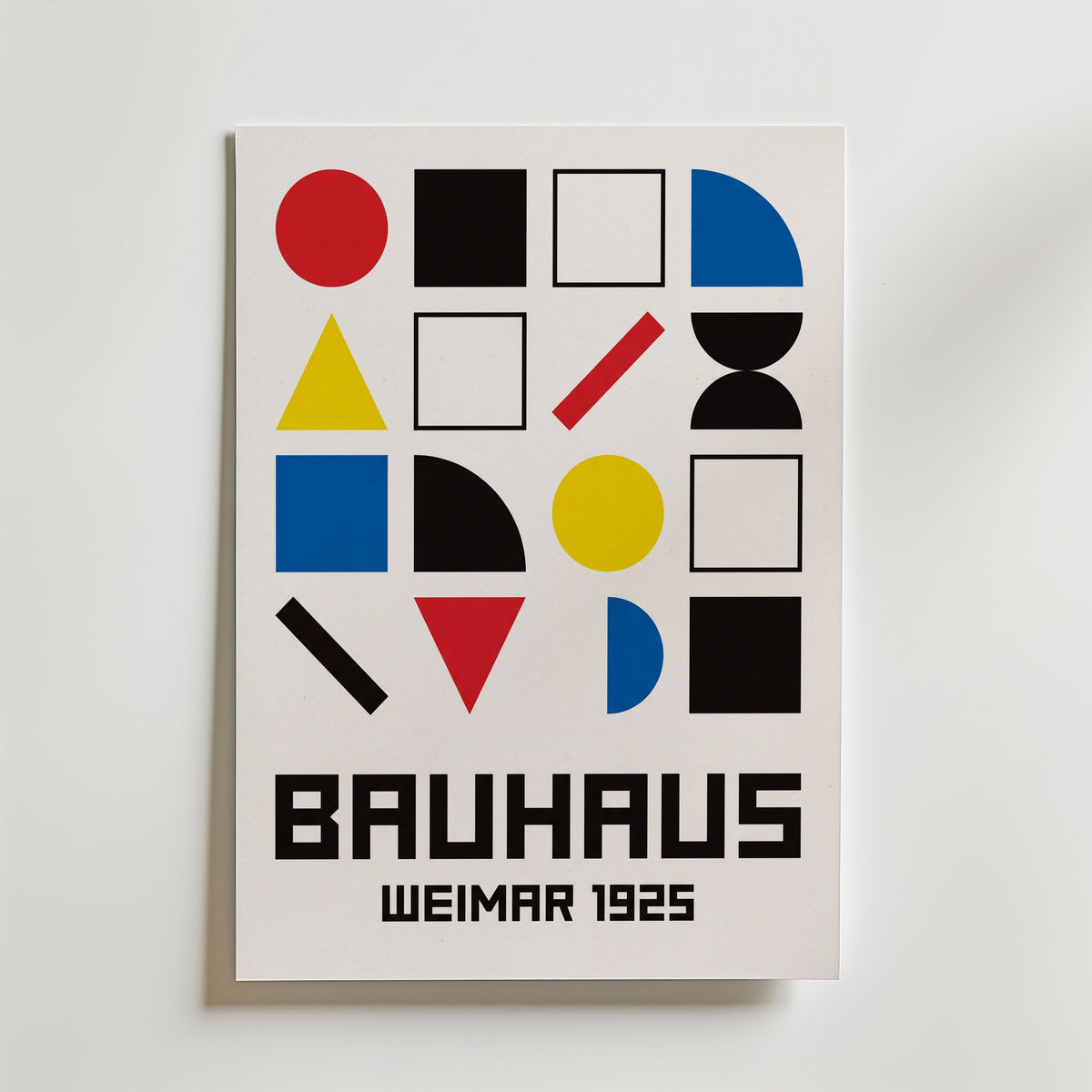 Bauhaus Weimar Poster – canvas utan passepartout