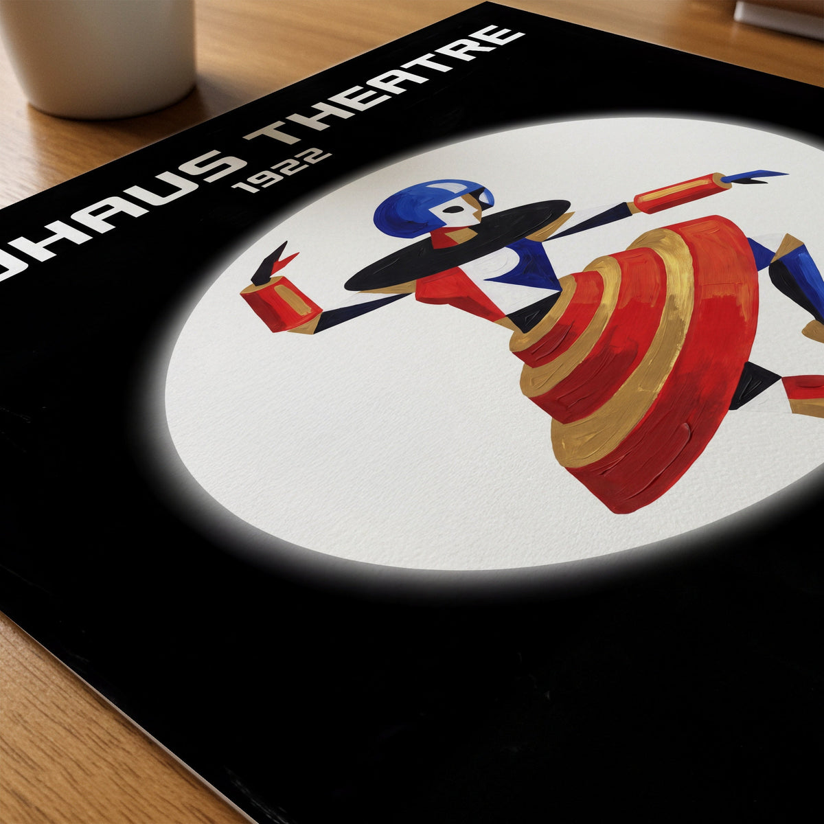 Bauhaus Theatre Poster – närbild på papper