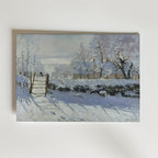 Claude Monet The Magpie affisch i neutral inramning – konsttryck från Posternord i hög kvalitet