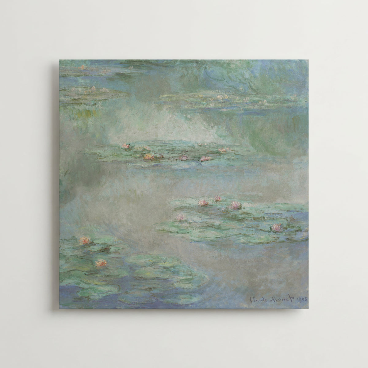 Claude Monet Waterlilies poster i olika storlekar – välj rätt mått hos Posternord i hög kvalitet