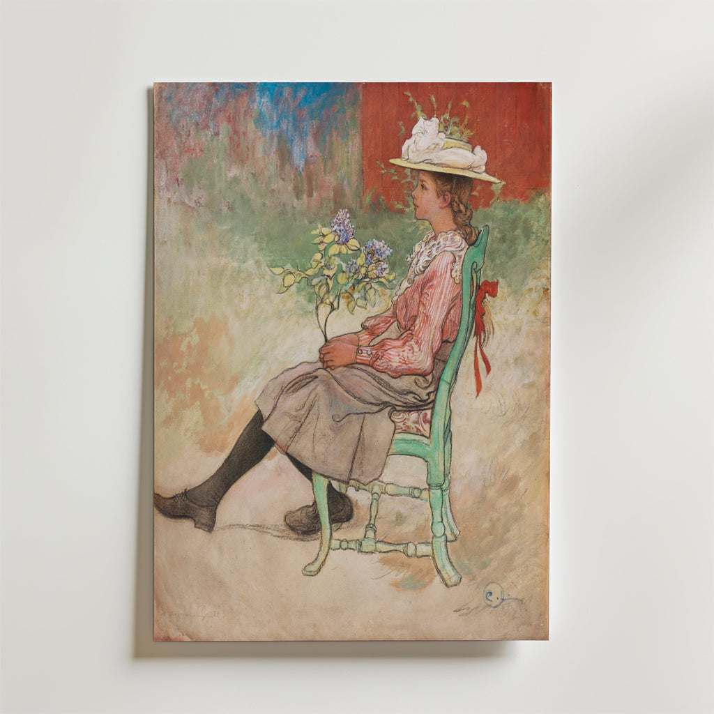 Carl Larsson Dagmar Grill 1909 affisch på neutral bakgrund – poster från Posternord