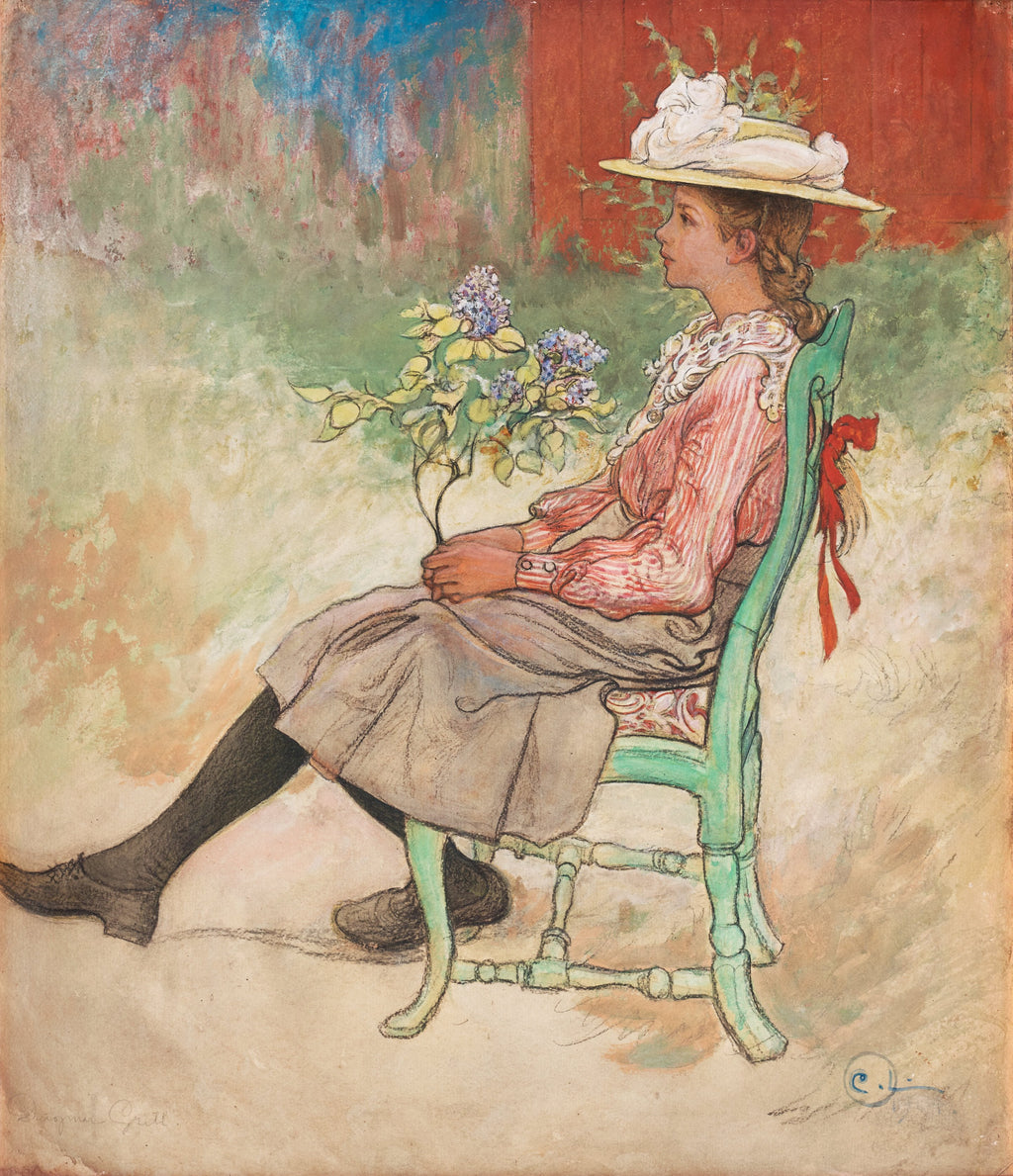 Carl Larsson Dagmar Grill 1909 – stilfullt konsttryck från Posternord, tryckt på matt finpapper