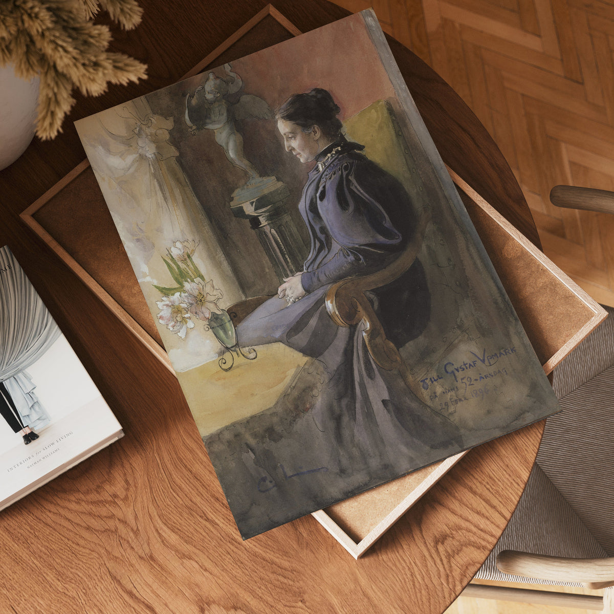 Carl Larsson Eva Upmark – affisch med stilfullt motiv från Bozetto i hög kvalitet