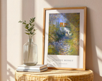 Mockup av Claude Monet Geese In The affisch på vägg – köp enkelt hos Posternord i hög kvalitet