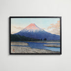 Fuji River Hasui Kawase poster visad rakt fram – Posternord affisch i hög tryckkvalitet