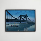 Kiyosubashi Bridge Hasui Kawase – stilfullt konsttryck från Posternord, tryckt på matt finpapper