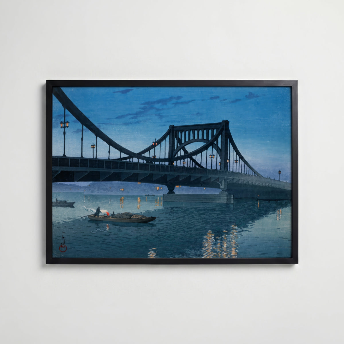 Kiyosubashi Bridge Hasui Kawase – stilfullt konsttryck från Posternord, tryckt på matt finpapper
