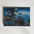 Moon at Goura Hasui Kawase – stilfullt konsttryck från Posternord, tryckt på matt finpapper
