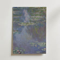 Claude Monet Water Lilies Blue 1907 affisch i neutral inramning – konsttryck från Posternord i hög kvalitet