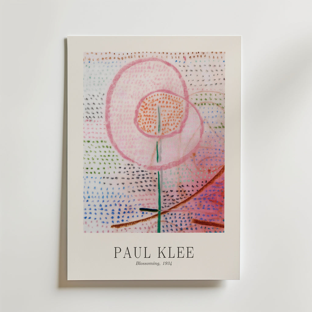 Paul Klee Blossoming 1934 Poster – med passepartout
