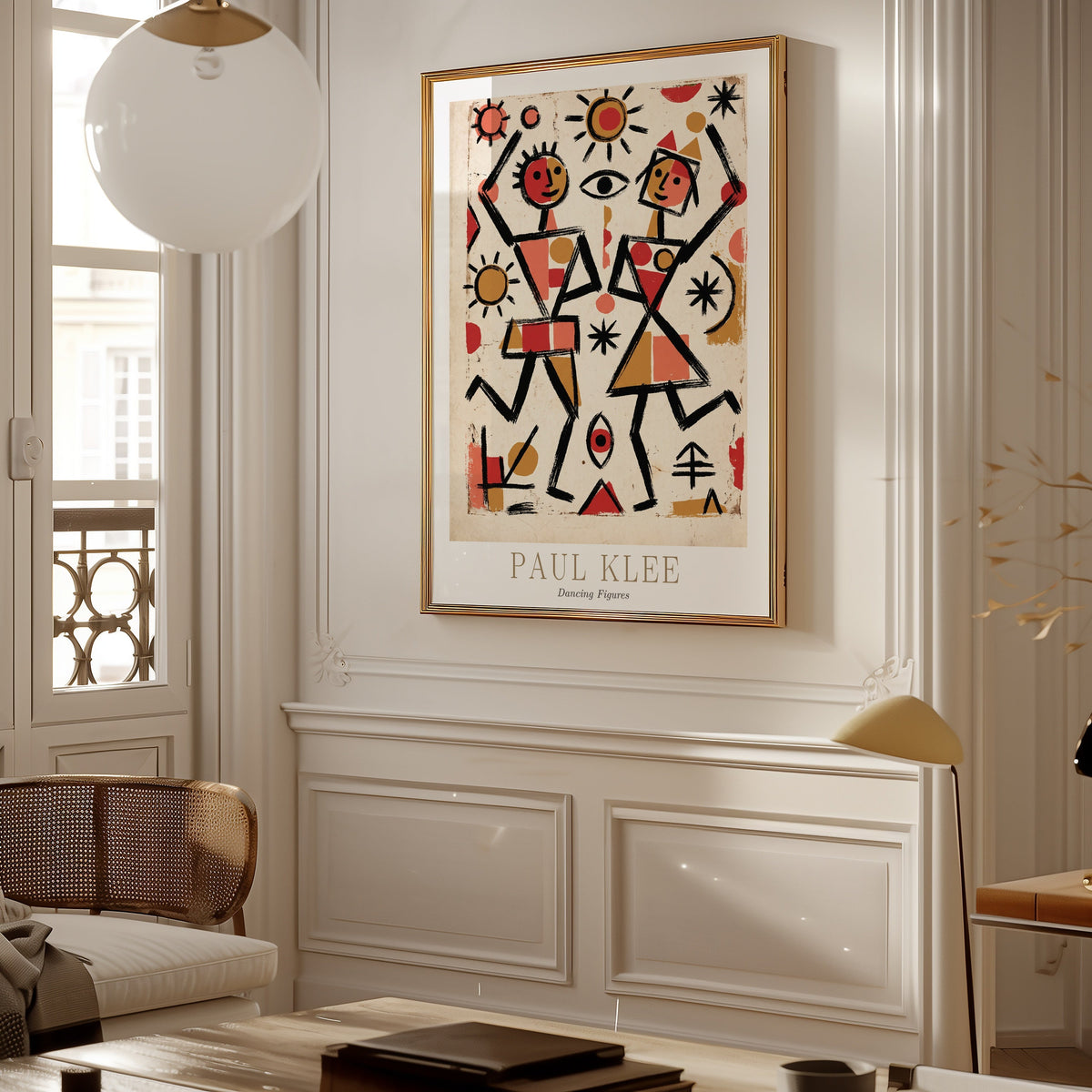 Paul Klee Dancing Figures Poster – i rum 3