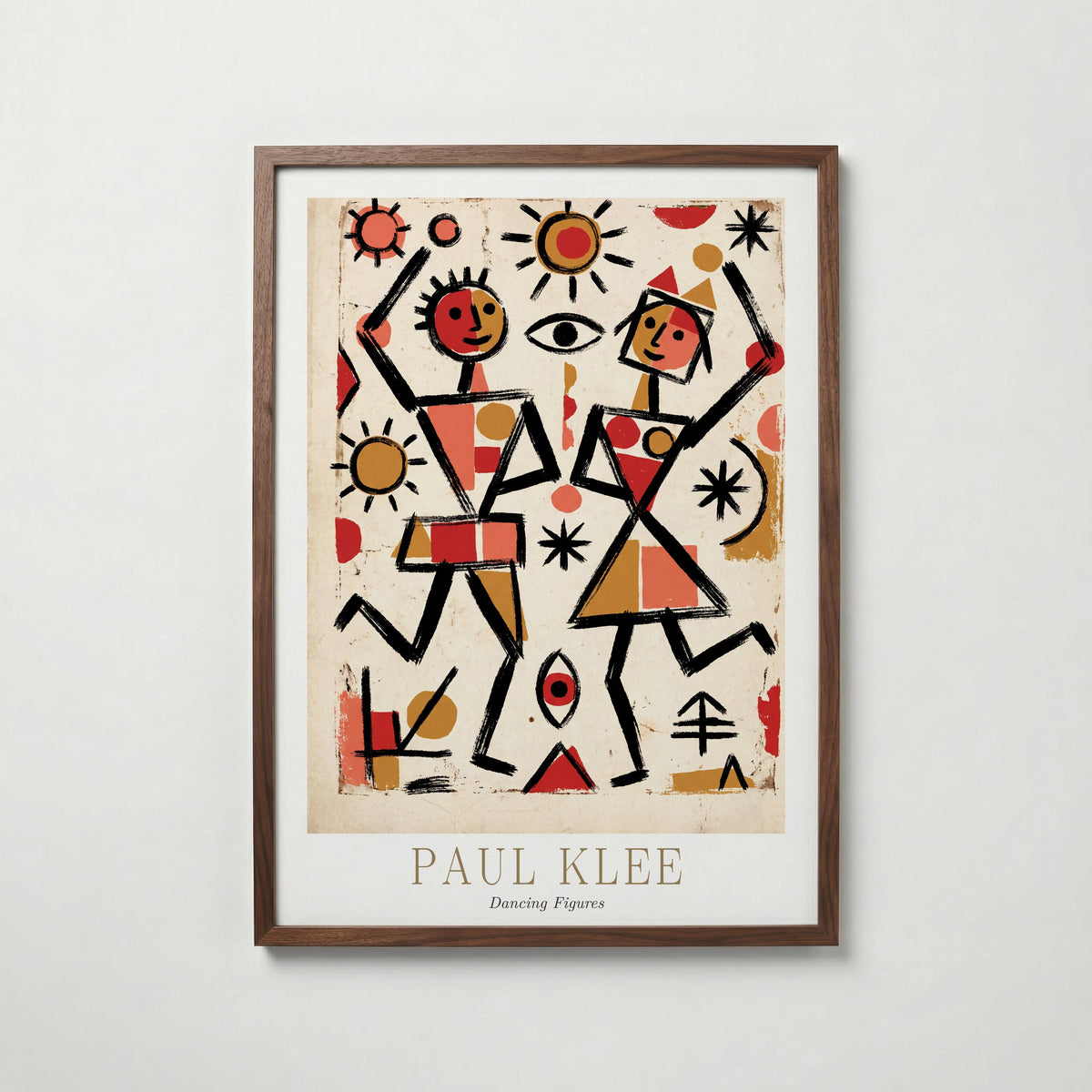 Paul Klee Dancing Figures Poster – valnötsram