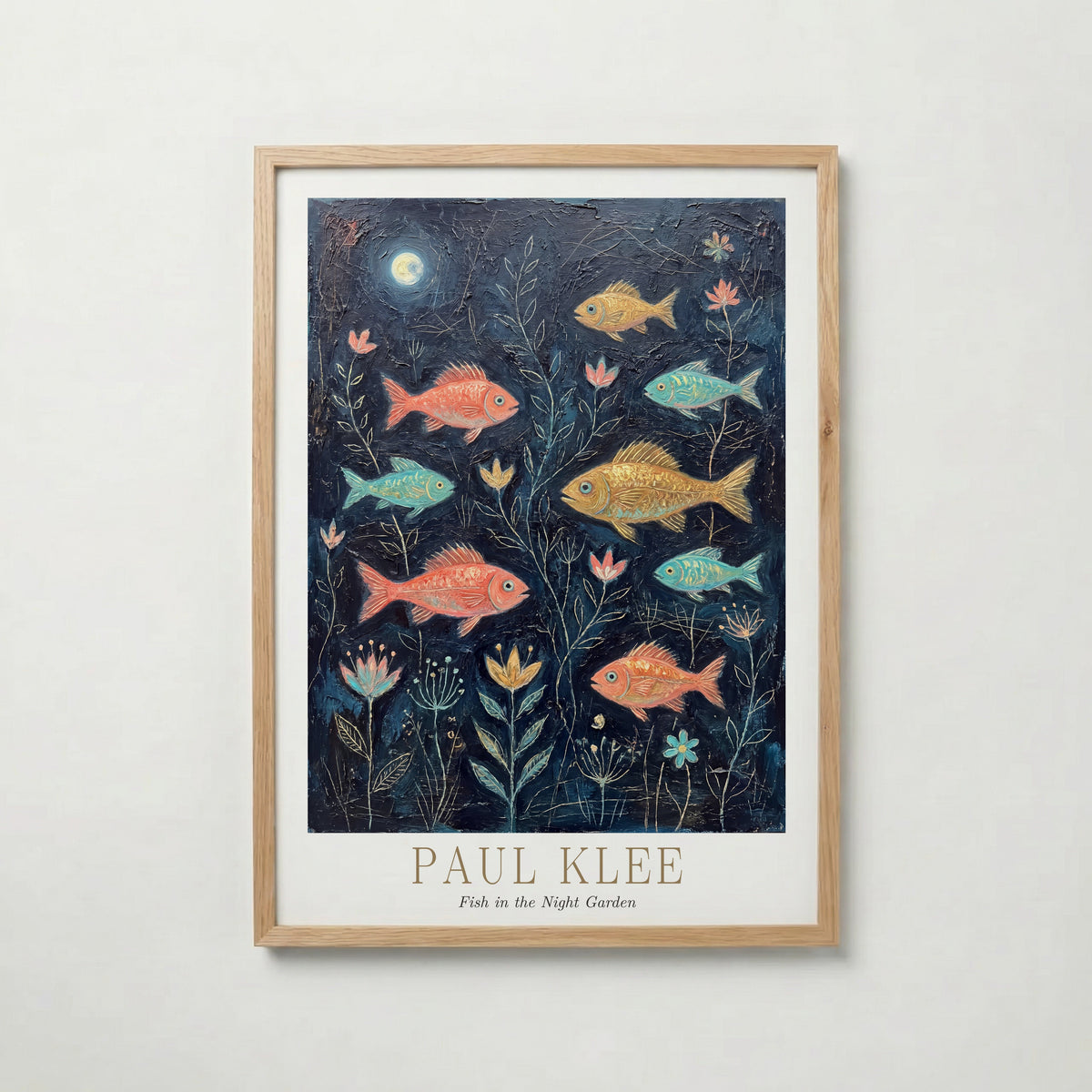 Paul Klee Fish in the Night Garden Poster – ekram