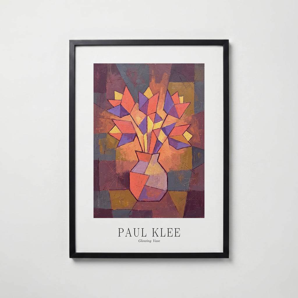 Paul Klee Glowing Vase Poster – svart ram