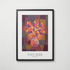 Paul Klee Glowing Vase Poster – svart ram