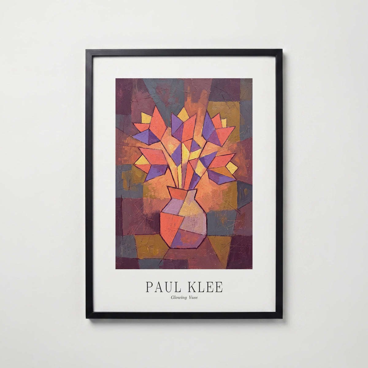Paul Klee Glowing Vase Poster – svart ram