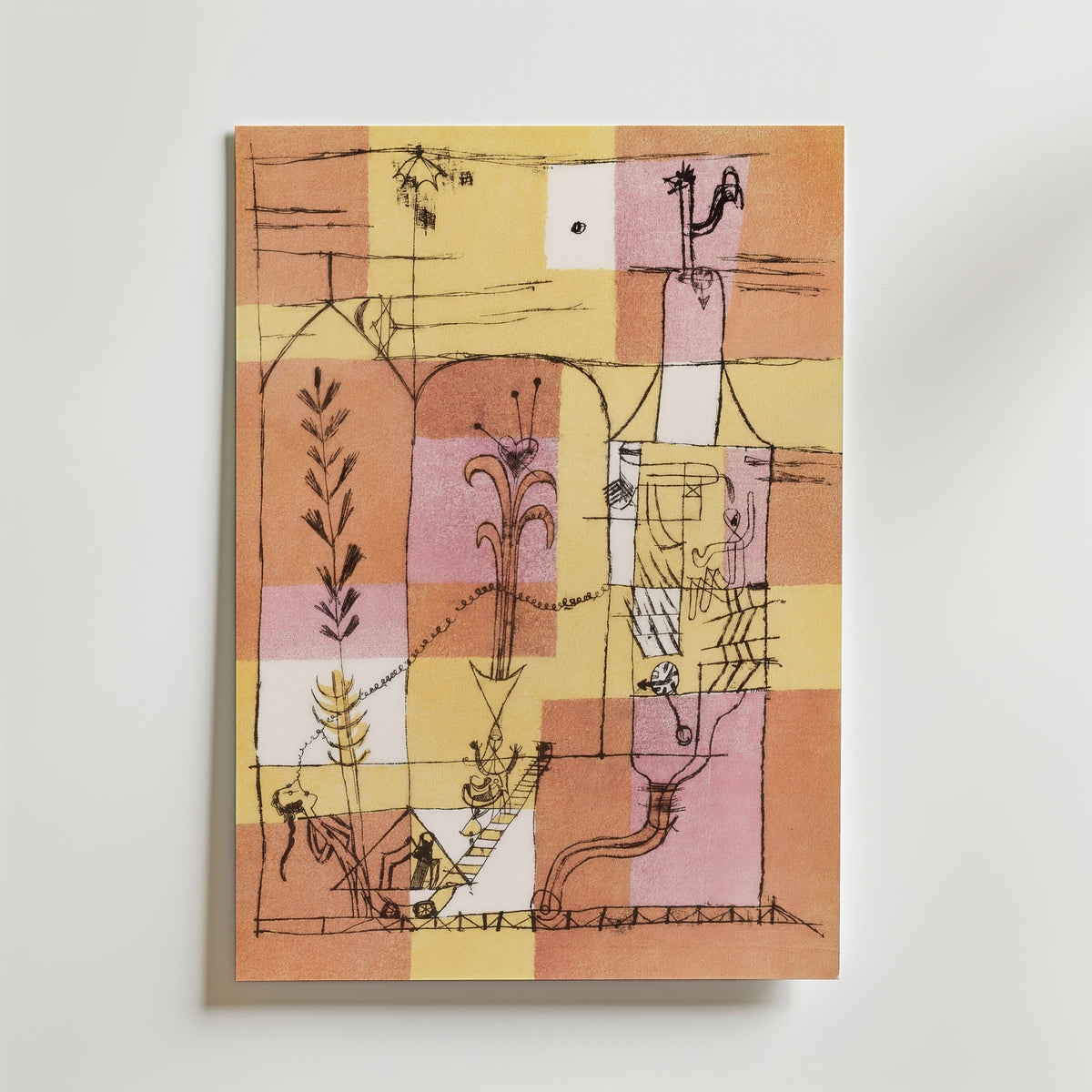 Paul Klee Hoffmannesque Scene 1921 Poster – canvas utan passepartout