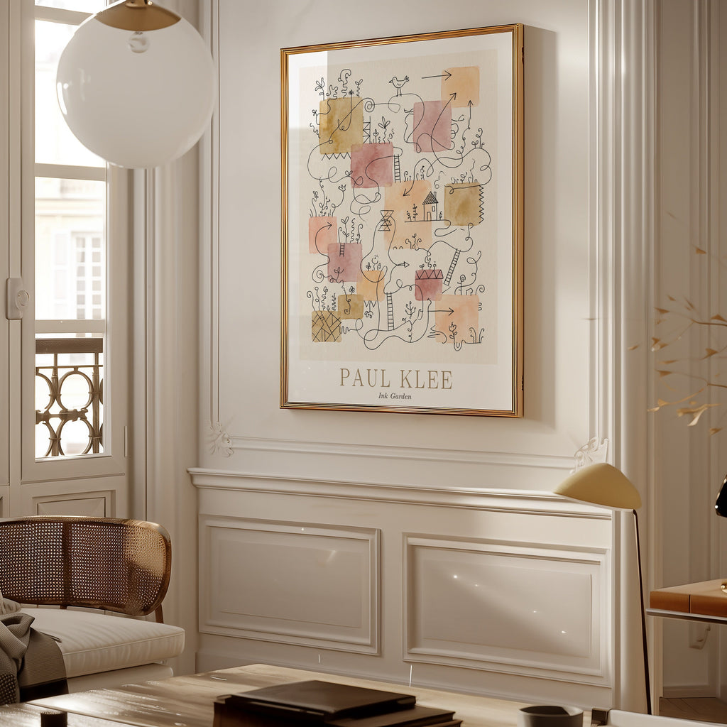 Paul Klee Ink Garden Poster – i rum 2