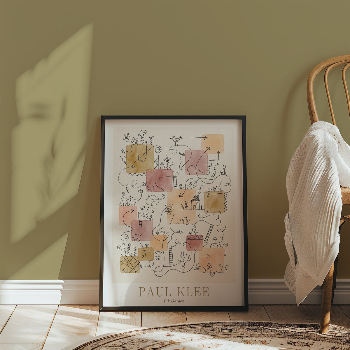 Paul Klee Ink Garden Poster – i rum 4