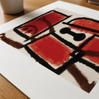 Paul Klee Locksmith 1940 Poster – närbild på papper