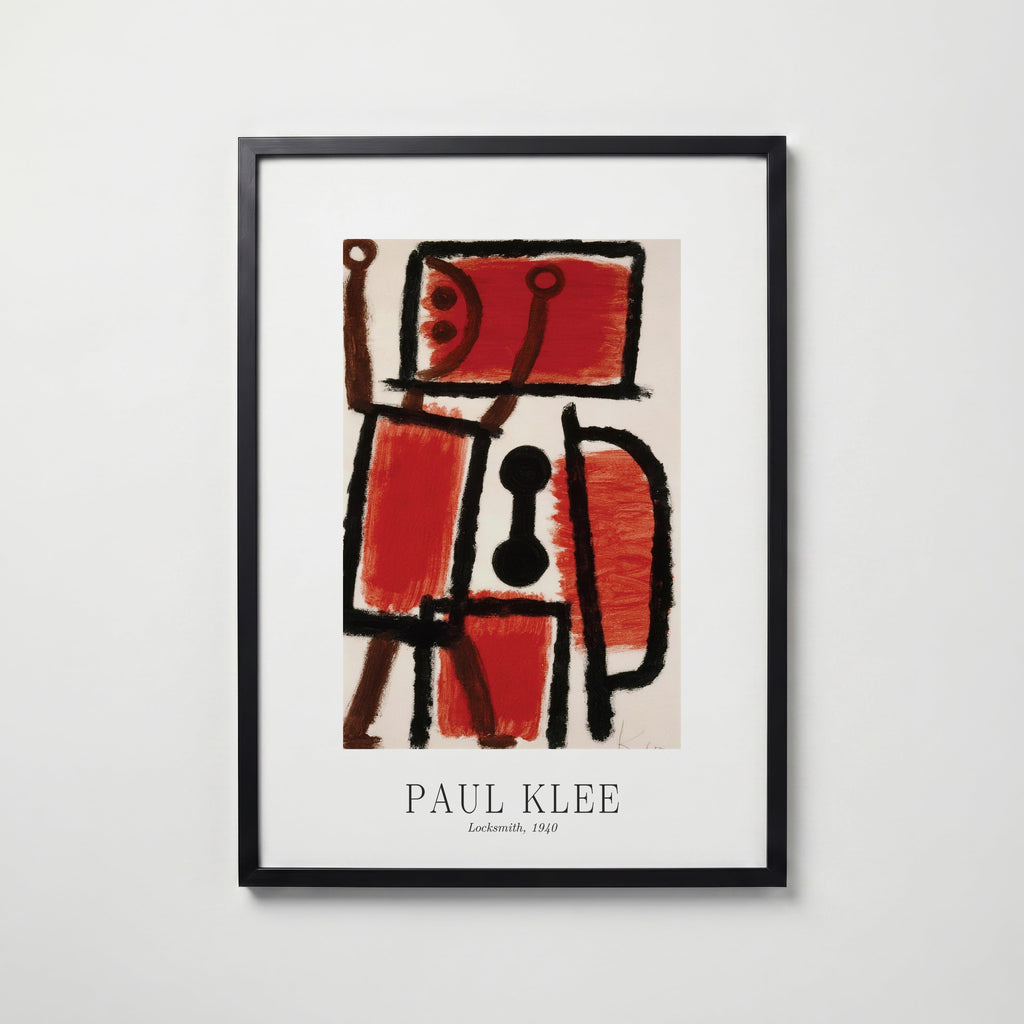 Paul Klee Locksmith 1940 Poster – svart ram