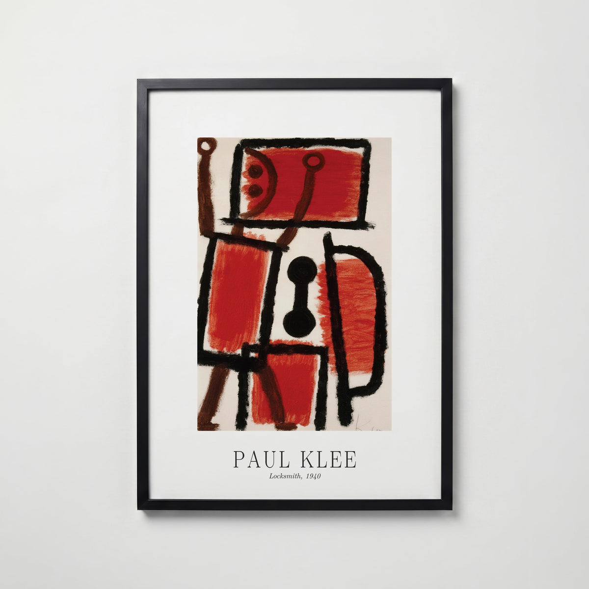 Paul Klee Locksmith 1940 Poster – svart ram