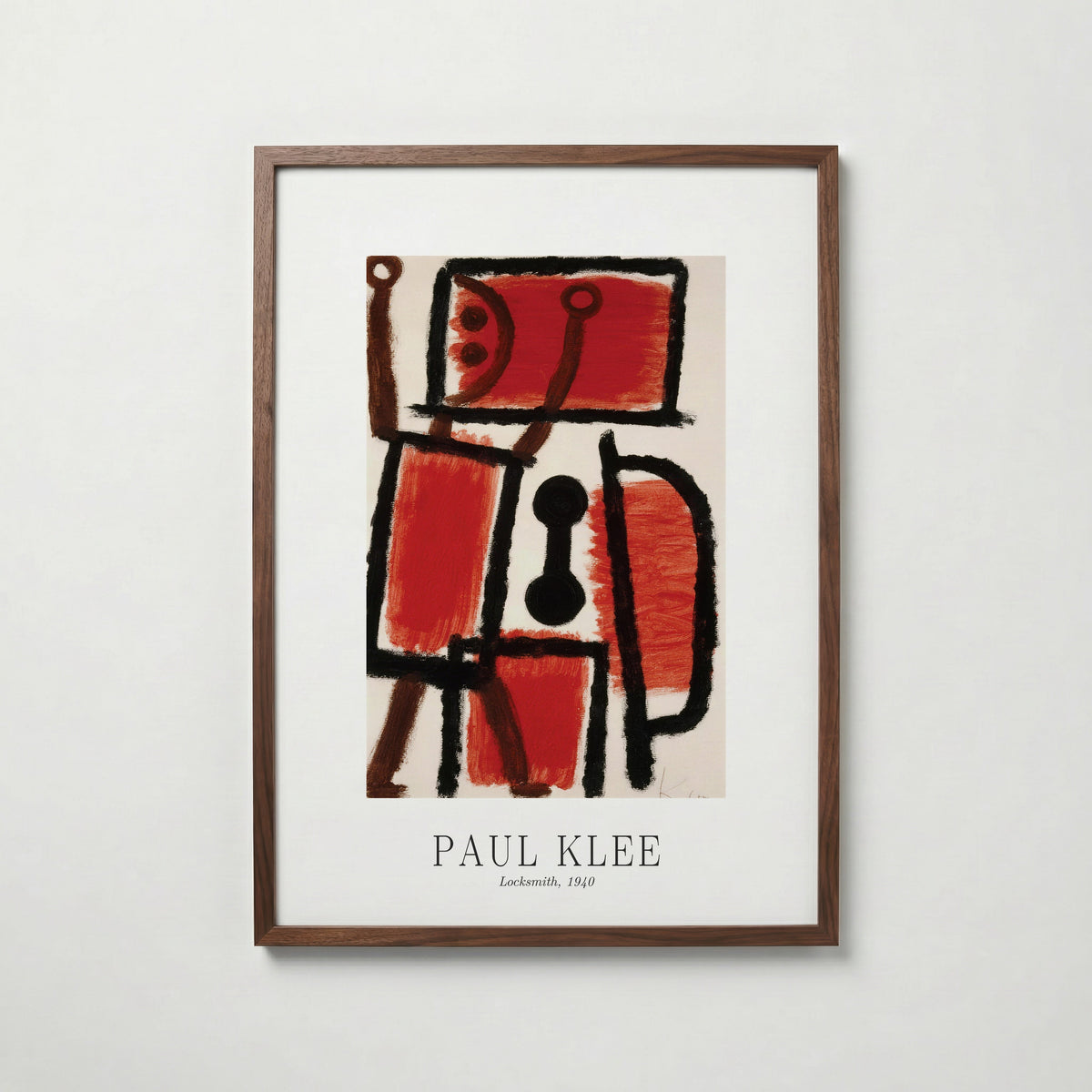 Paul Klee Locksmith 1940 Poster – valnötsram