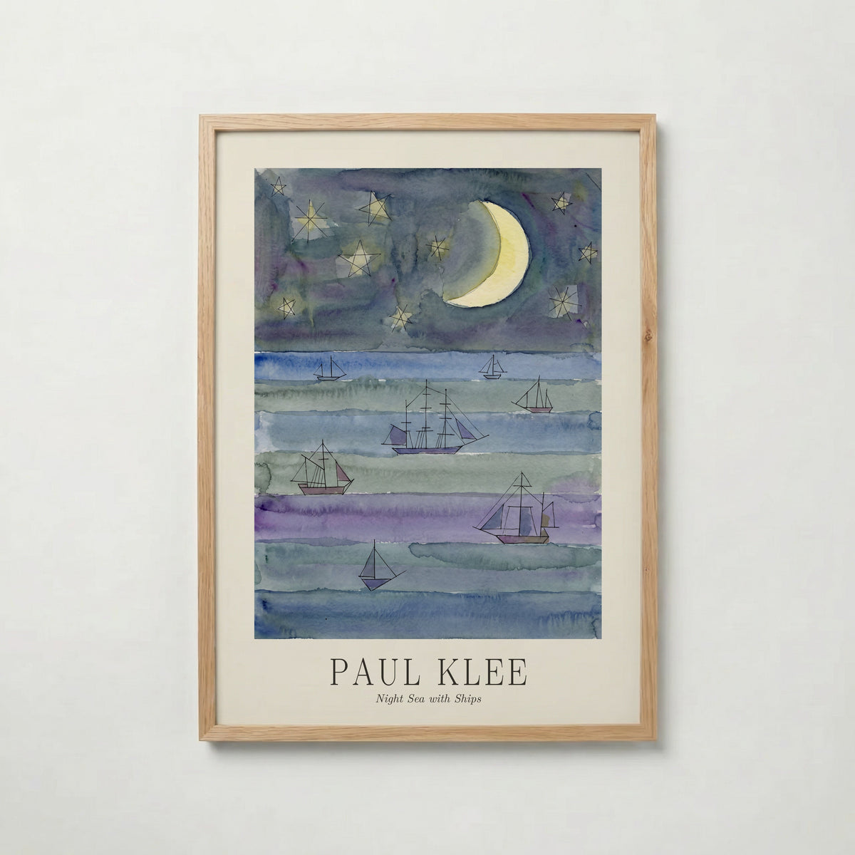 Paul Klee Night Sea with Ships Poster – ekram