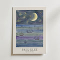 Paul Klee Night Sea with Ships Poster – med passepartout