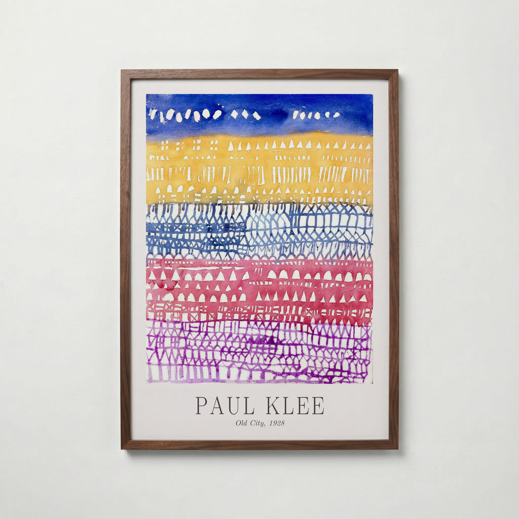 Paul Klee Old City 1928 Poster – valnötsram
