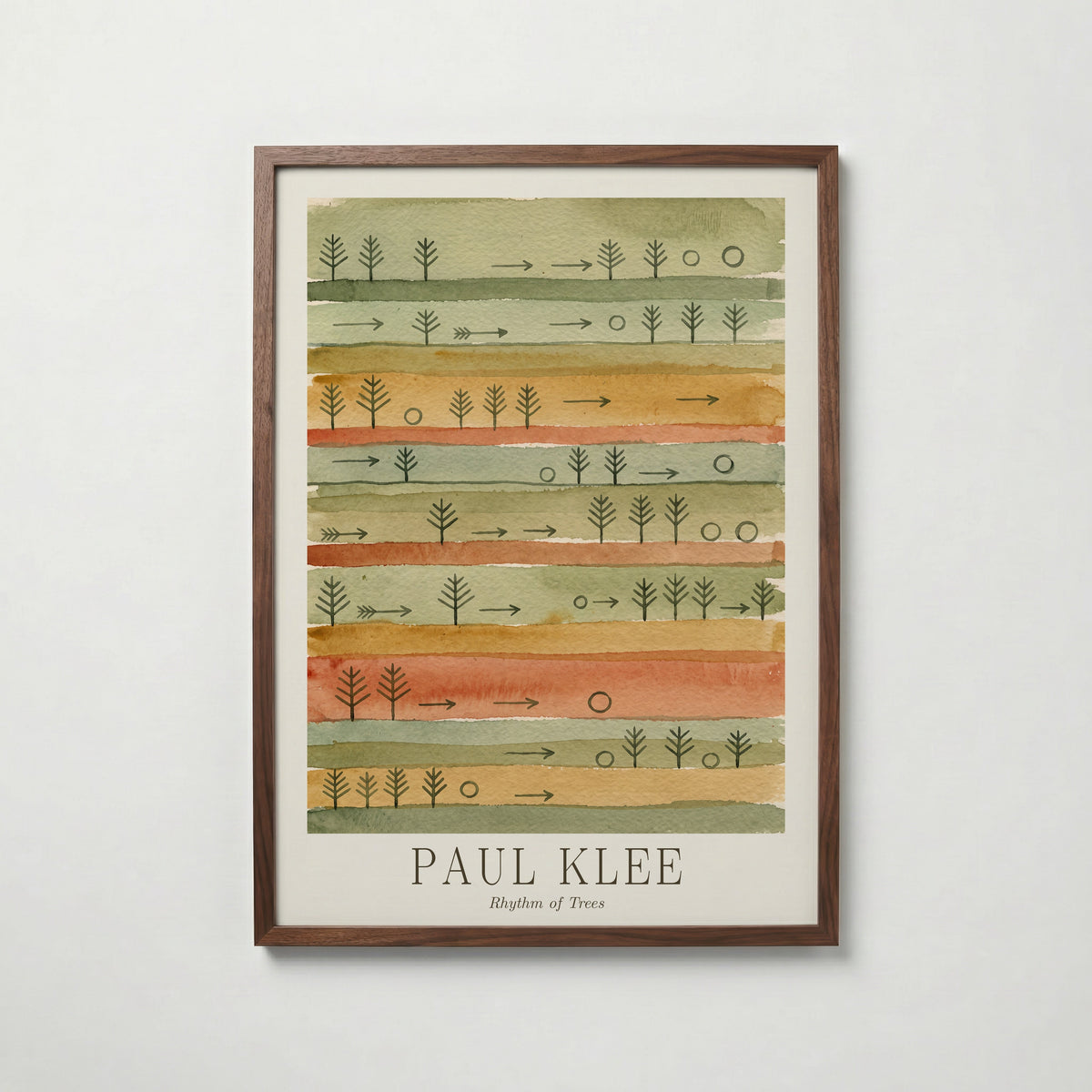 Paul Klee Rhythm of Trees Poster – valnötsram