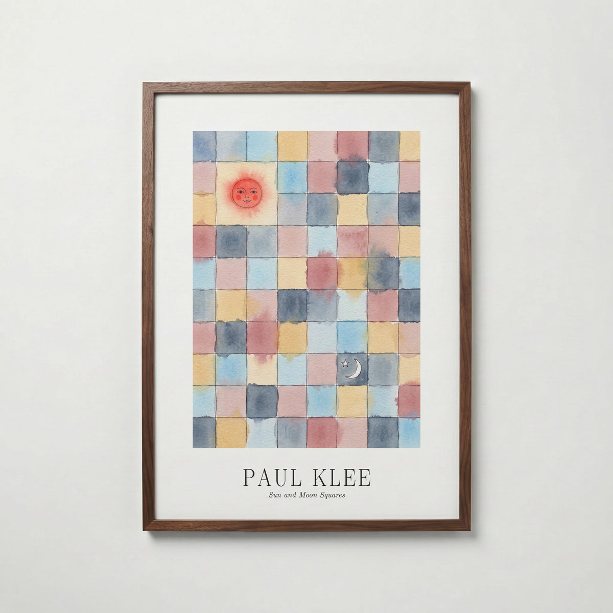 Paul Klee Sun and Moon Squares Poster – valnötsram