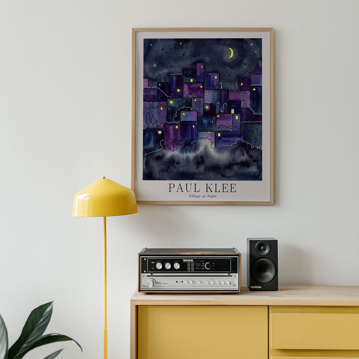 Paul Klee Village at Night Poster – i rum 1