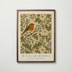 Robin Among Roses William Morris Poster