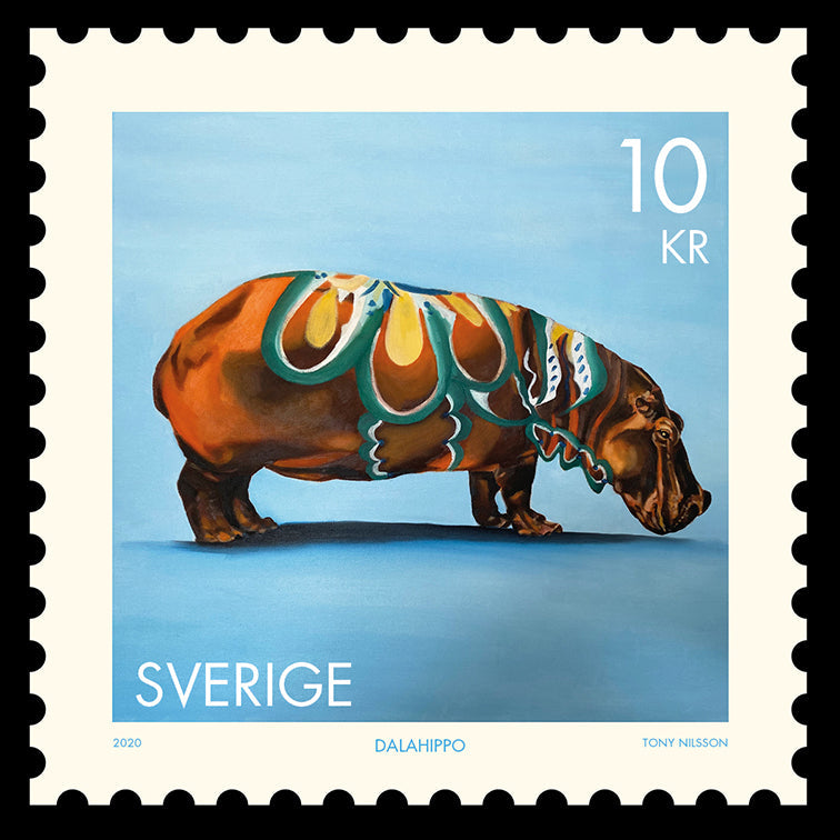 Dalahippo – Tony Nilsson – affisch med stilfullt motiv från Posternord i hög kvalitet