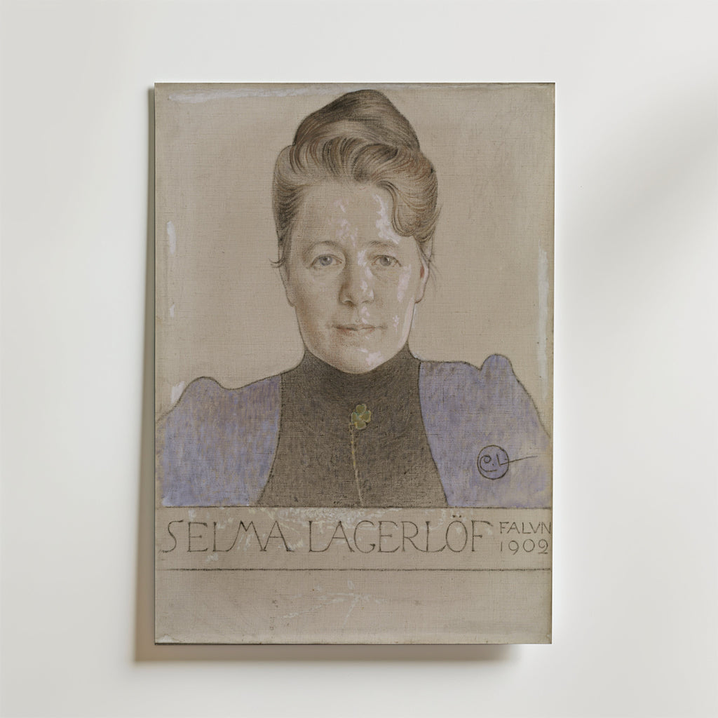 Carl Larsson The Author Selma – stilfullt konsttryck från Posternord, tryckt på matt finpapper
