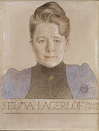 Carl Larsson The Author Selma poster visad rakt fram – Posternord affisch i hög tryckkvalitet