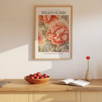 William Morris Coral Peony – affisch med stilfullt motiv från Bozetto i hög kvalitet