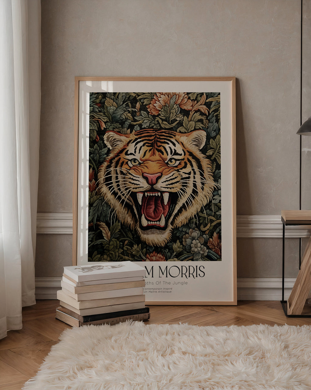 William Morris Jungle Tiger – affisch med stilfullt motiv från Posternord i hög kvalitet