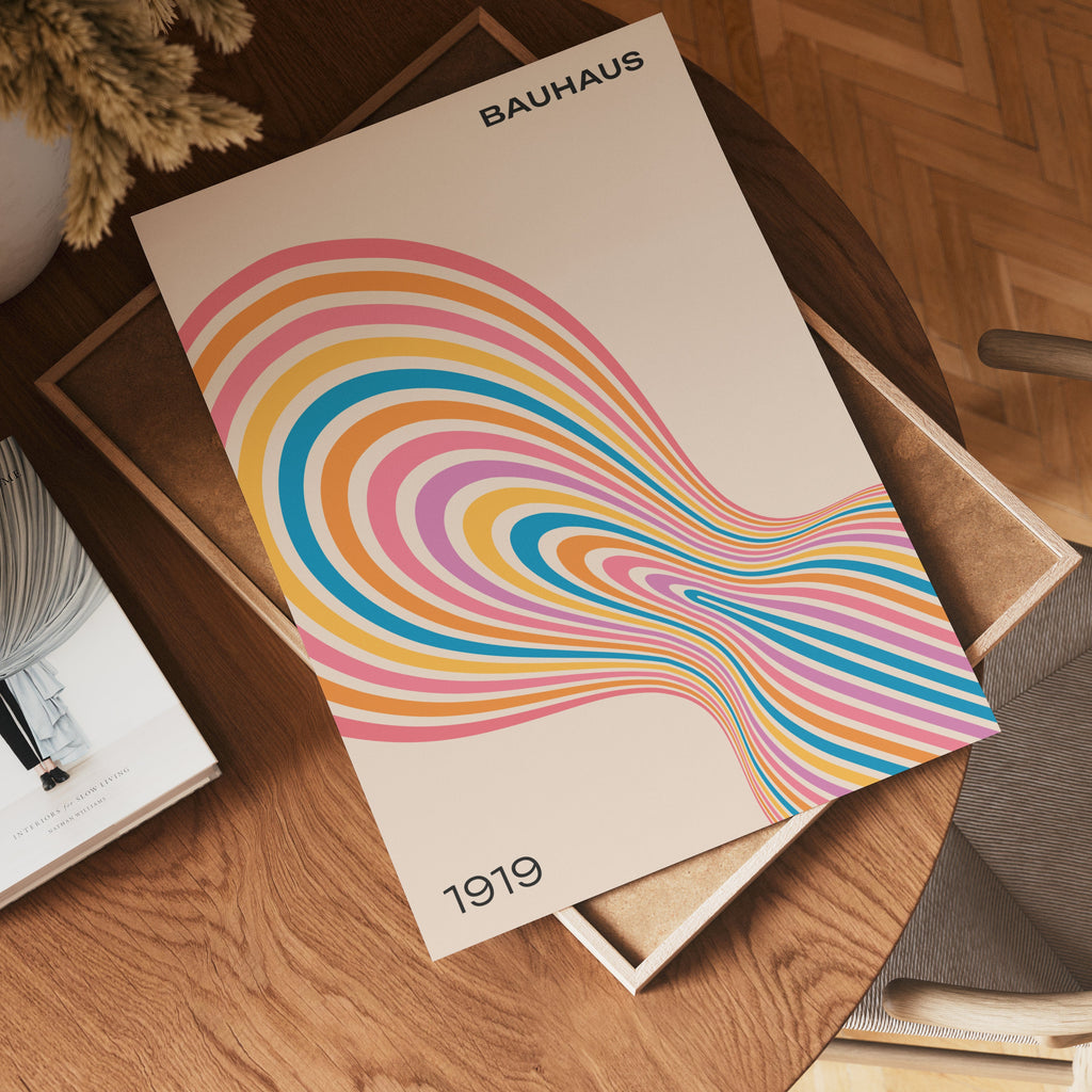 Storleksguide för Bauhaus Flow – välj din favoritstorlek och beställ hos Posternord