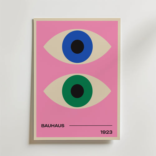 Bauhaus Dual Vision – stilfullt konsttryck från Posternord, tryckt på matt finpapper