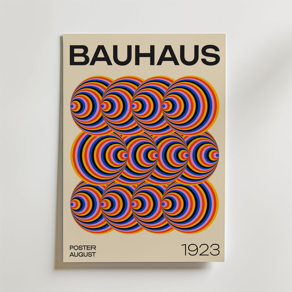 Bauhaus Echo – stilfullt konsttryck från Posternord, tryckt på matt finpapper i hög tryckkvalitet