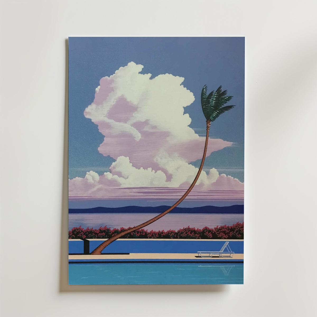 Hiroshi Nagai Cloudside Palm utan passepartout