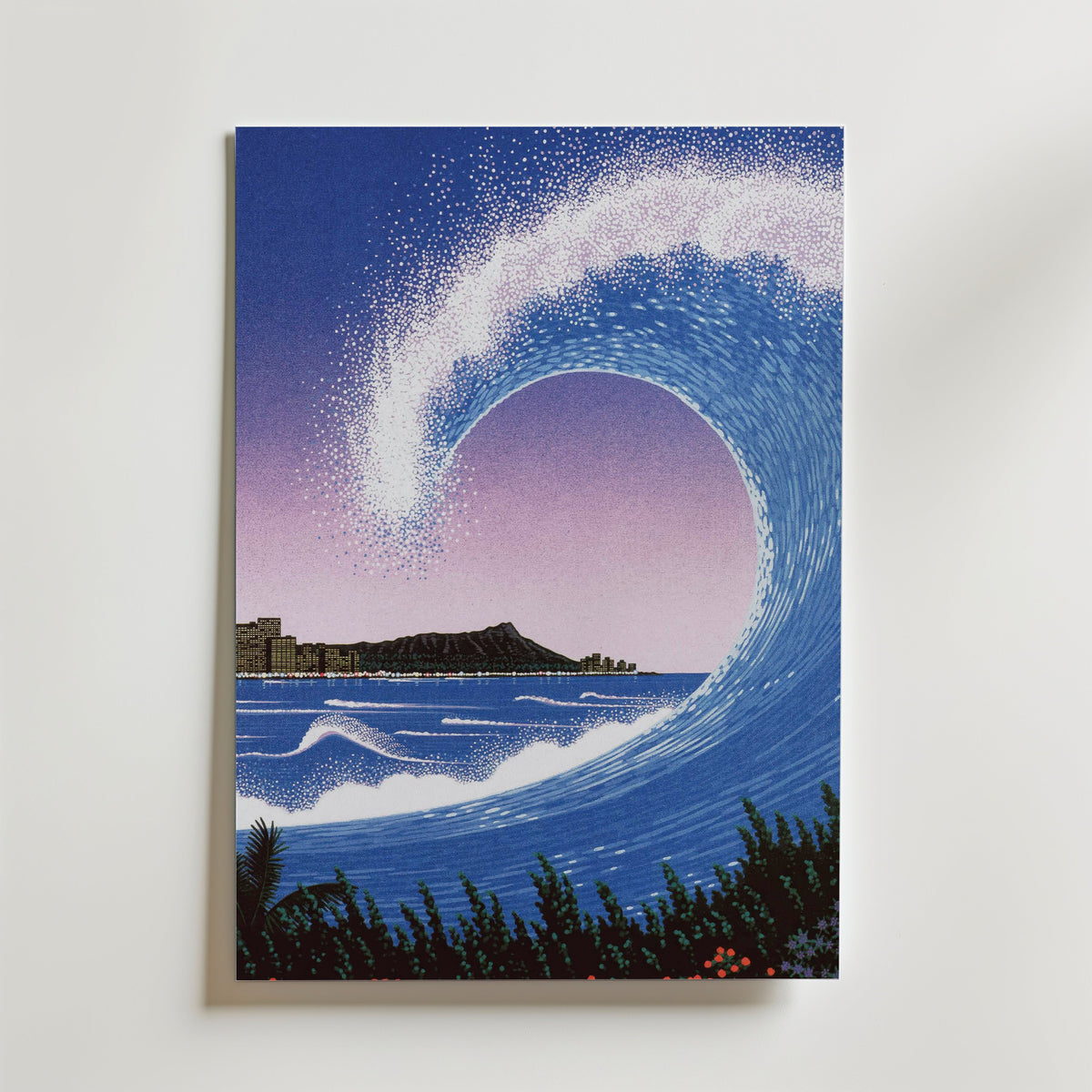 Hiroshi Nagai Diamond Wave Poster - Canvas