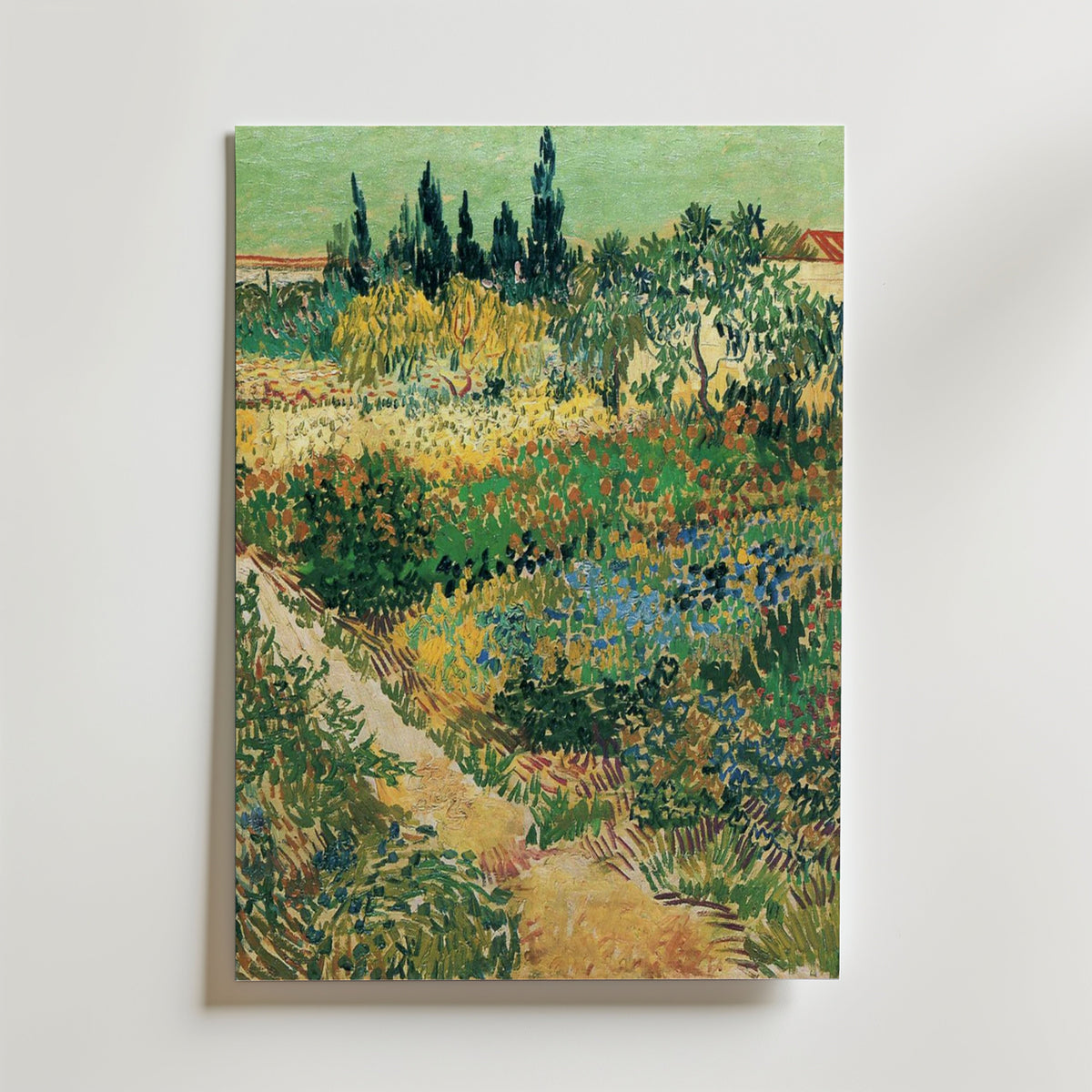 Van Gogh Garden With Flowers Poster – utan passepartout