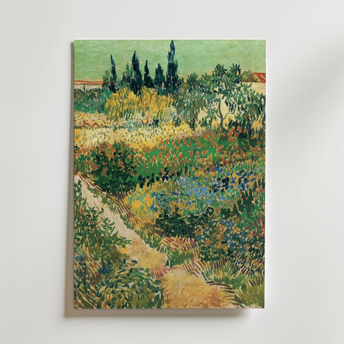 Van Gogh Garden With Flowers Poster – utan passepartout