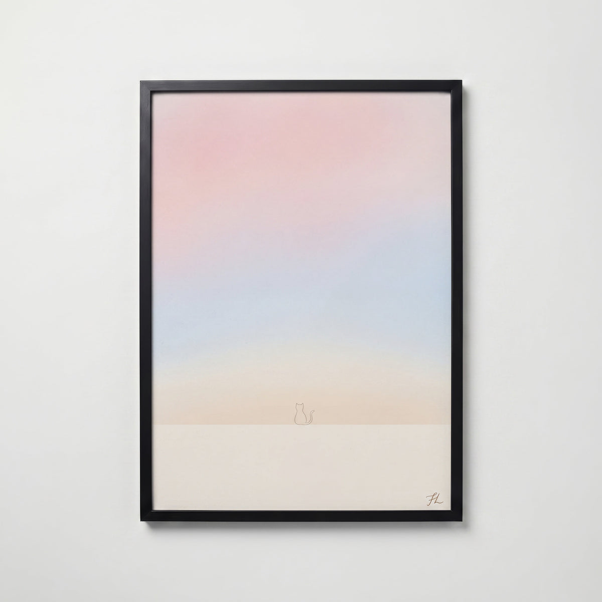 Freja Lund – Morgenlys – svart ram