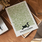 William Morris Cat Exhibition poster visad rakt fram – Posternord affisch i hög tryckkvalitet