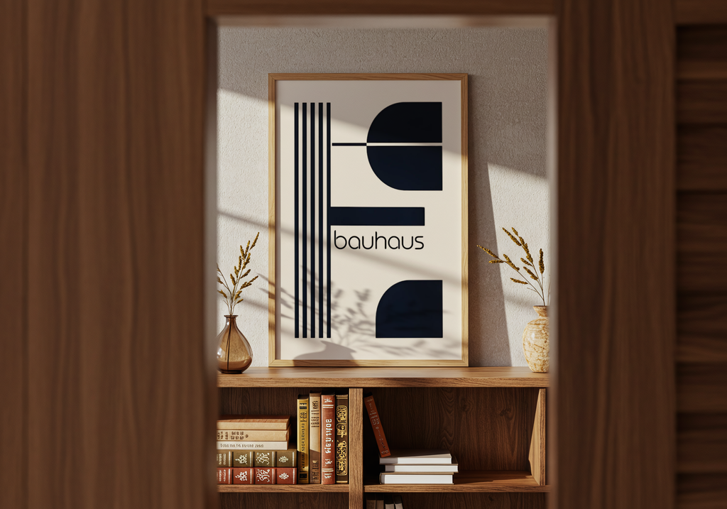 Bauhaus Geometry No.2 poster visad rakt fram – Posternord affisch i hög tryckkvalitet