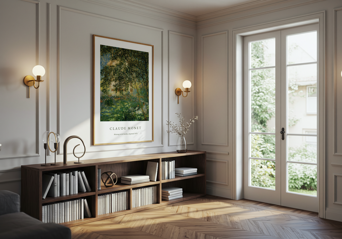 Claude Monet Relaxing In – affisch med stilfullt motiv från Posternord i hög kvalitet
